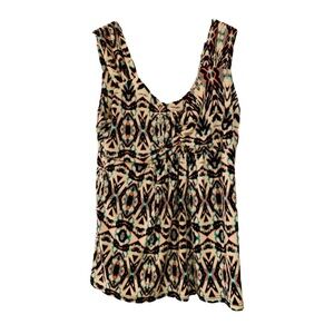 SOLD NWOT Boston Proper Multicolor Patterned Tank Top